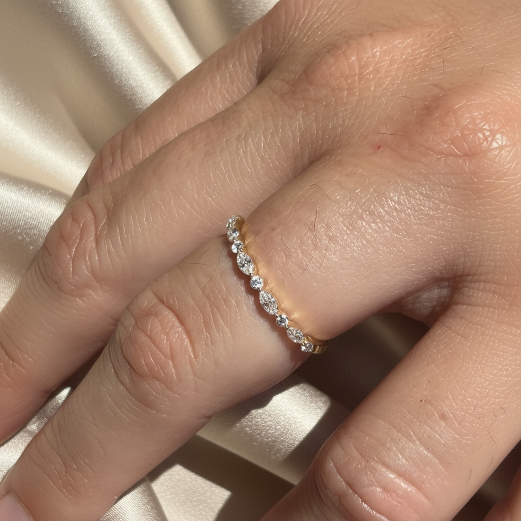 Diamond Band Ivory Silk 1:1