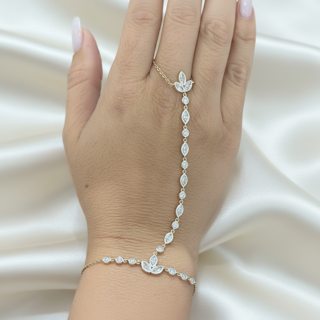 Hand Chain - Ivory Silk 1:1
