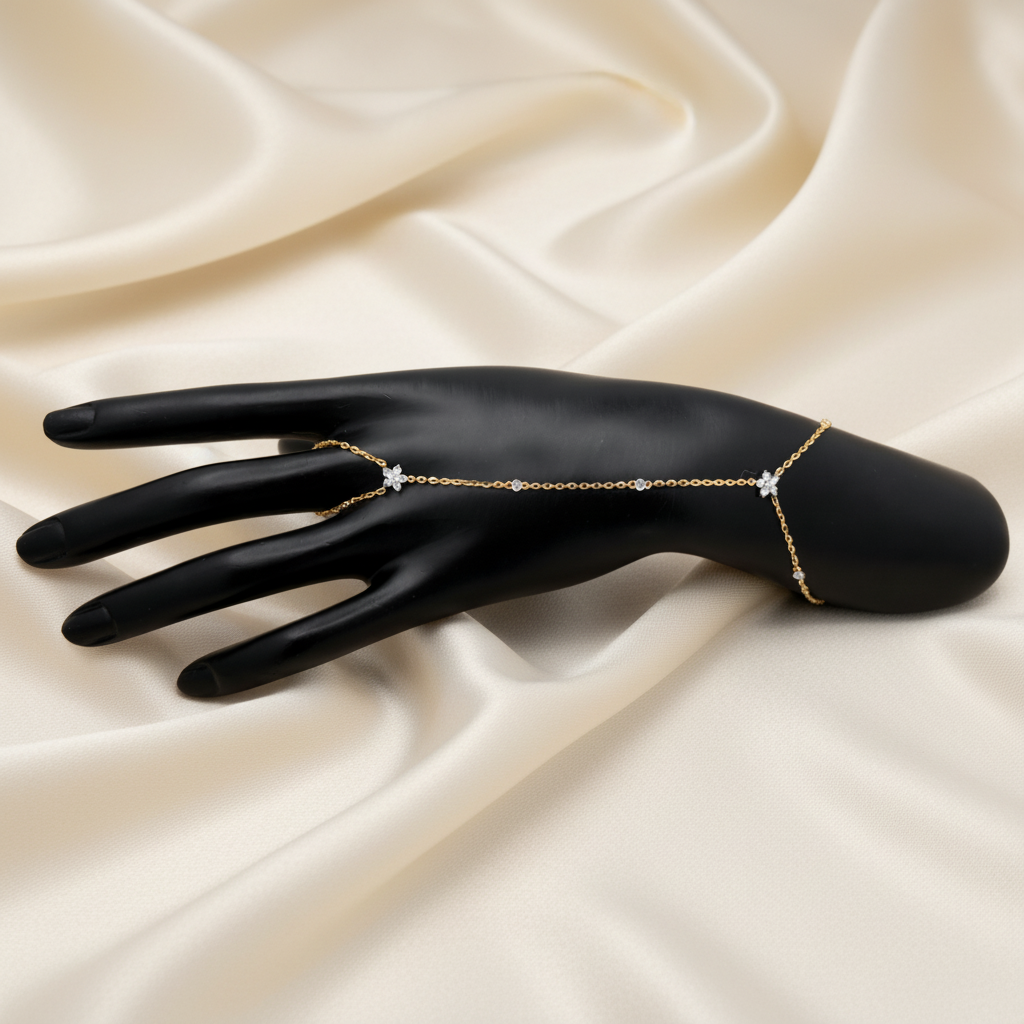 Marquise Ring Side - Ivory Silk