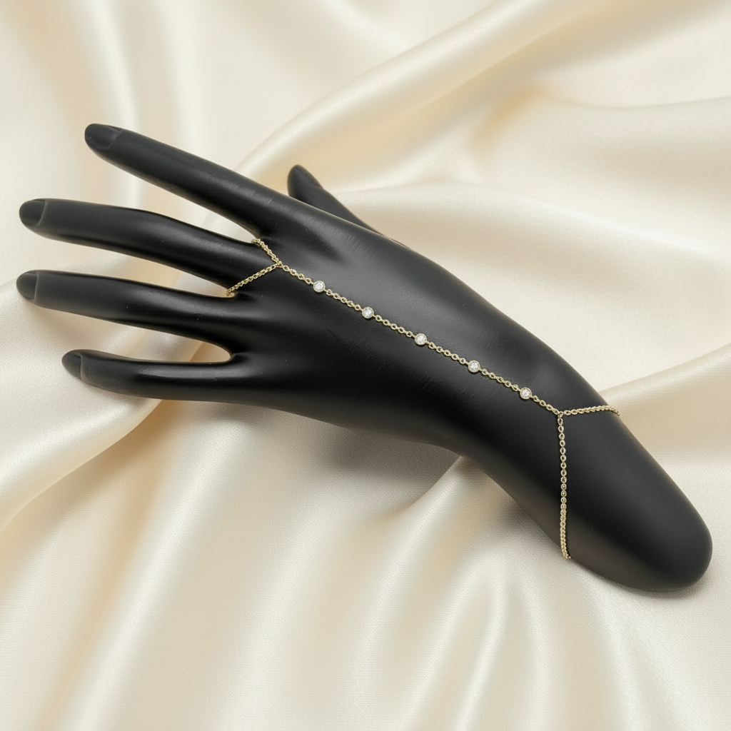 Pavé Hand Chain - No Ring