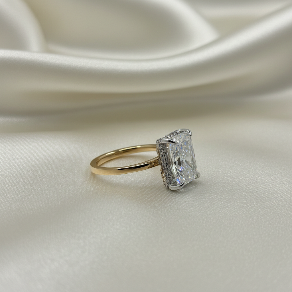Ring on Ivory Silk